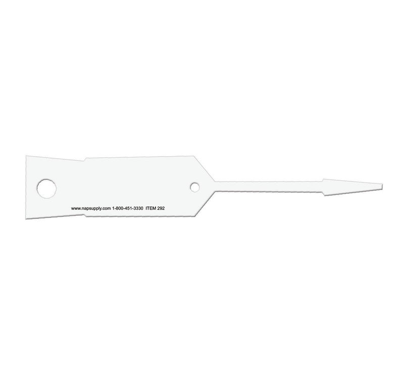 NapTags Self-Locking Arrow I.D. Tags - Pack of 1,000 (White) - Image 1